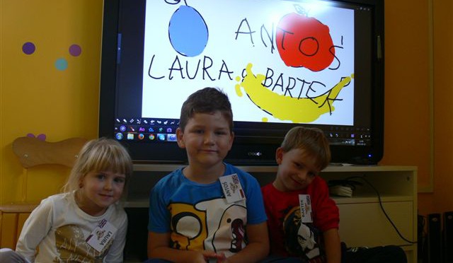 Tygryski i tablica interaktywna