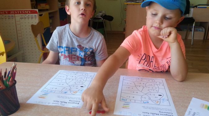 Kangurki – kolorowe liczenie